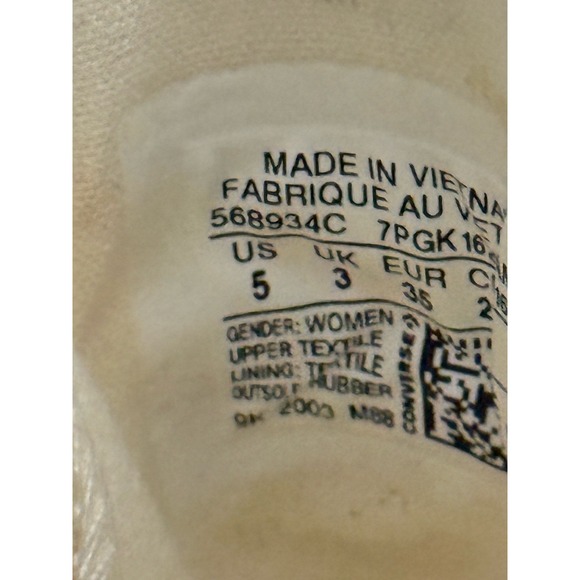 VTG Y2K Converse All Stars Chuck Taylor Platform Low Rise Camp Daisies Pink SZ 5 - Picture 13 of 14